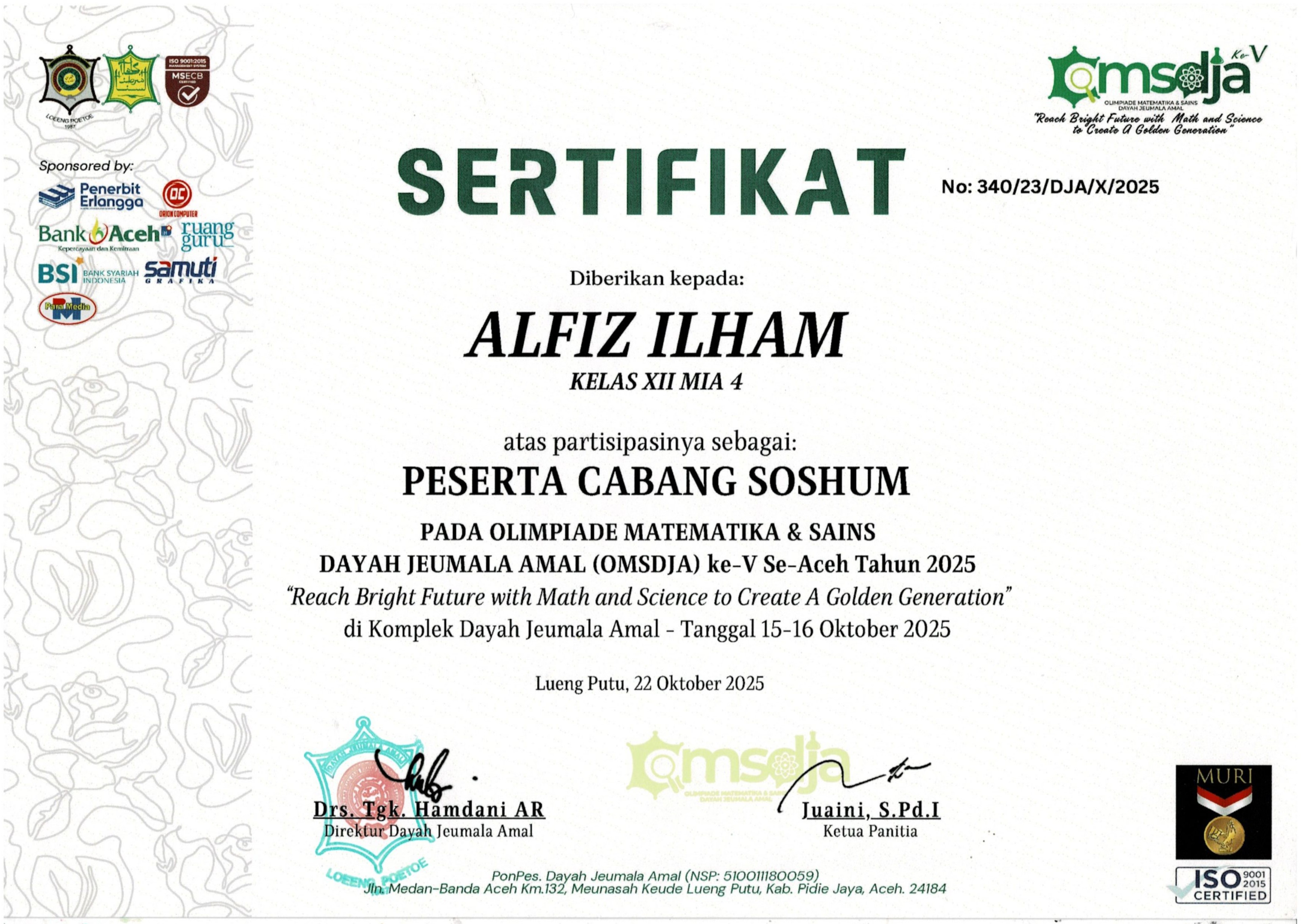 Certificate 3